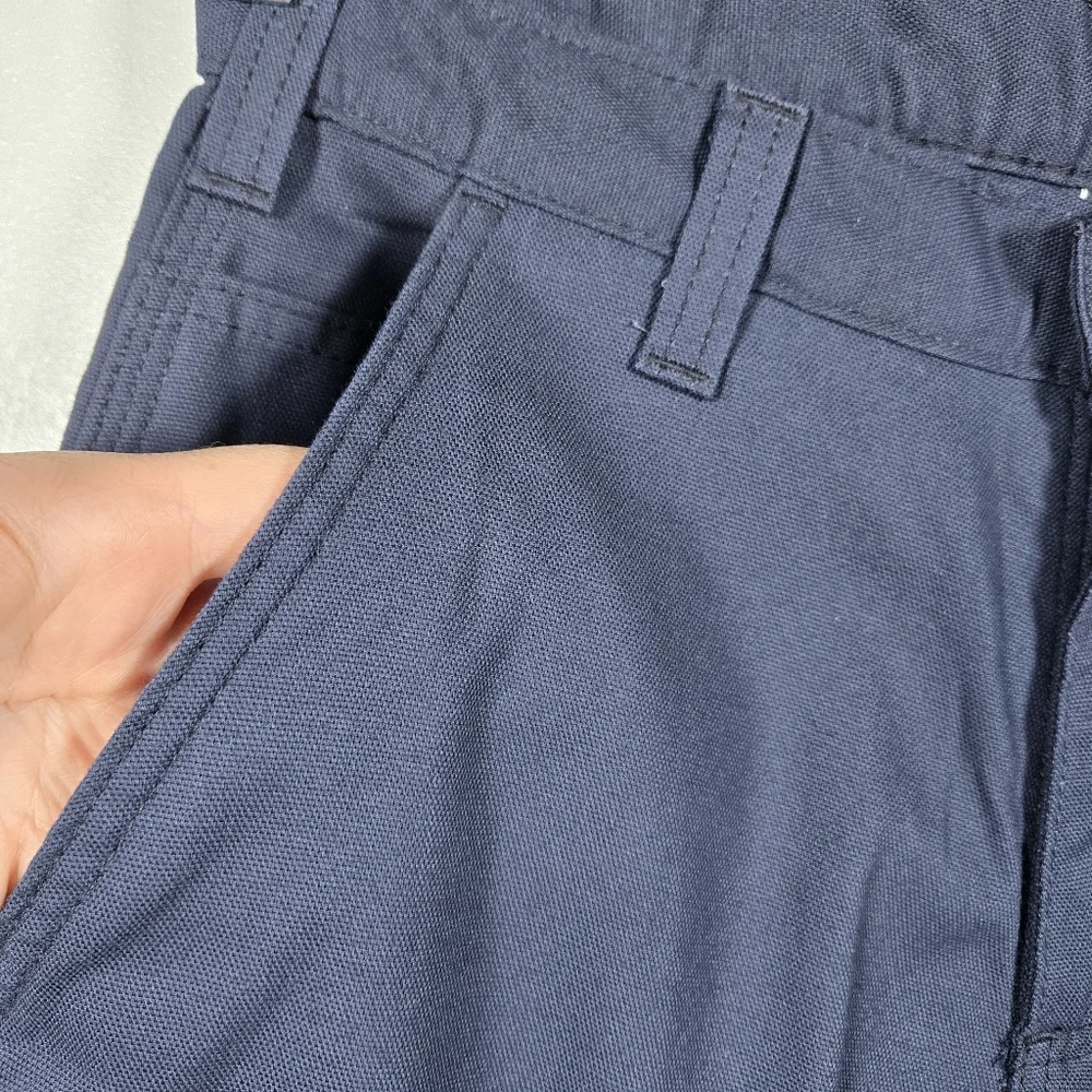 Carhartt Navy Blue Dungaree Fit Uniflorm Pants Mens Size 29 TAILORED INSEAM